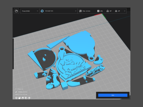 NPB Yakult Swallows keychain badge printable and renderable 3D 프린트 모델
