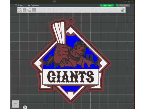 NPB Yomiuri Giants keychain badge printable and renderable Modèles 3D en vedette