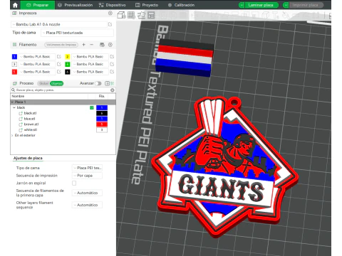 NPB Yomiuri Giants keychain badge printable and renderable 3D Print Model