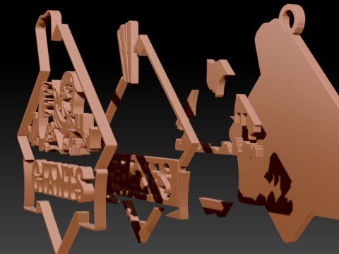 NPB Yomiuri Giants keychain badge printable and renderable Modèles 3D en vedette