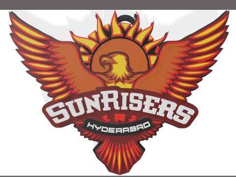 IPL Sunrisers Hyderabad keychain badge color printable 3D Print Model