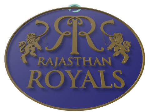IPL Rajasthan Royals Bengaluru keychain badge color printable Modèles 3D en vedette
