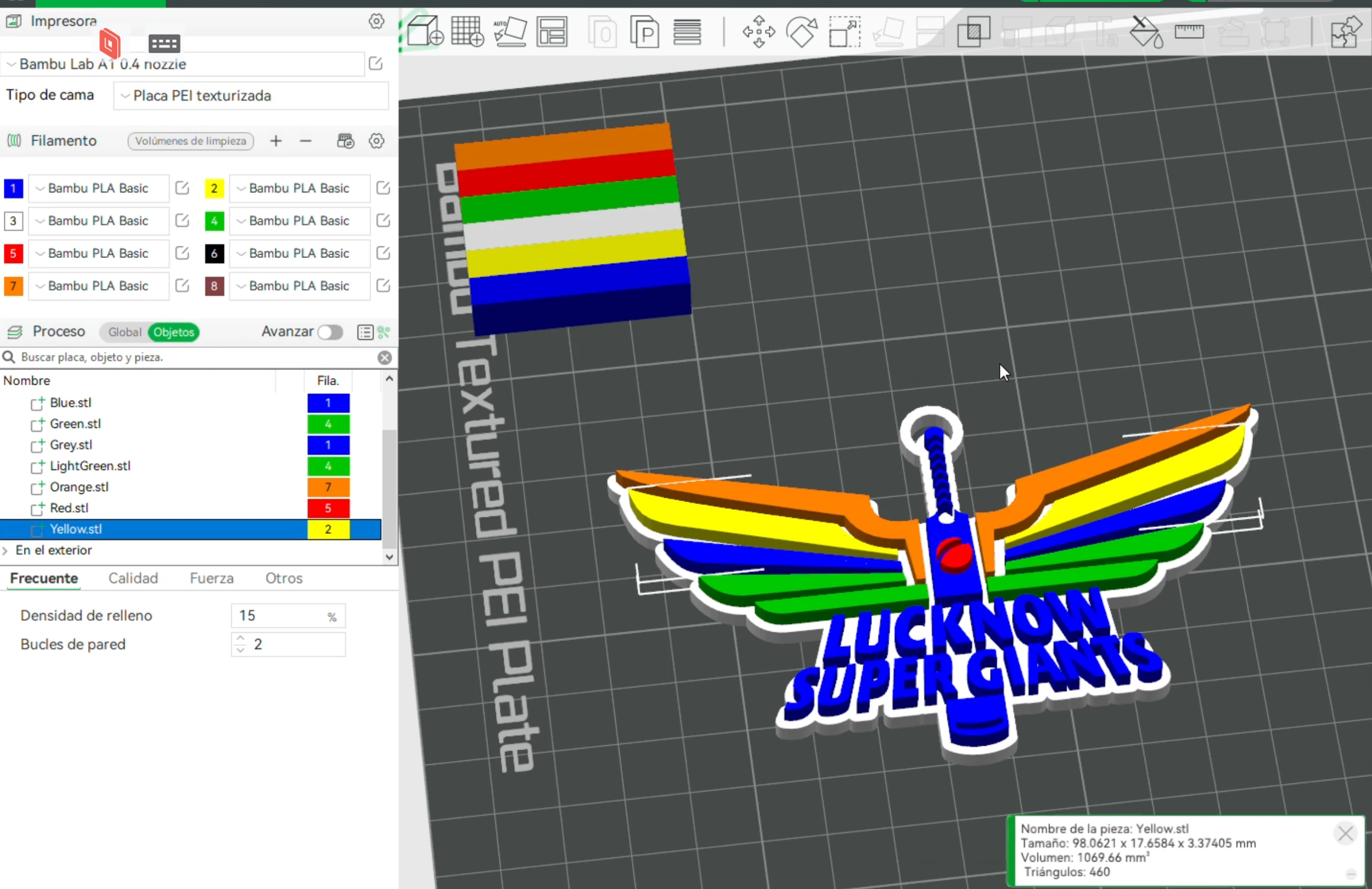 IPL Lucknow Super Giants keychain badge color printable 3D Print Model .c4d .max .obj .3ds .fbx .stl .blend 