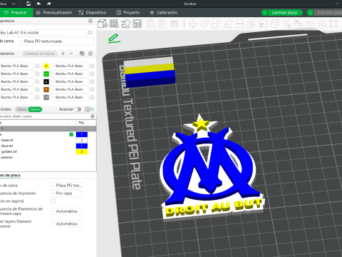 Ligue 1 Olymipique Marsielle keychain badge Printable and Renderable 3D Print Model