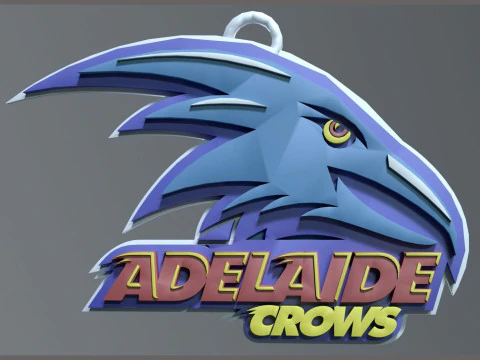 AFL Crows Eagles keychain badge printable and renderable 3D Print Model