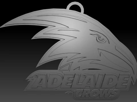 AFL Crows Eagles keychain badge printable and renderable 3D Print Model