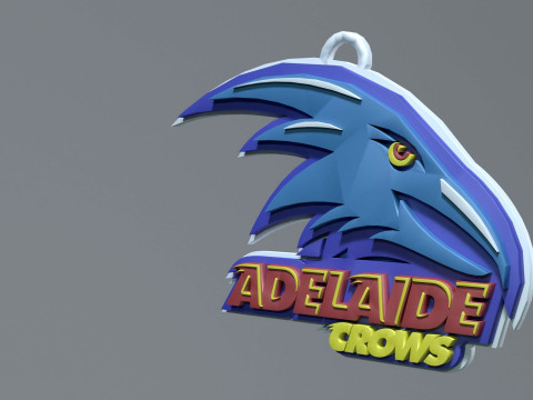 AFL Crows Eagles keychain badge printable and renderable 3D 打印模型