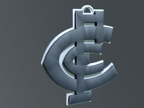 AFL Carlton keychain badge printable and renderable Model do druku 3D