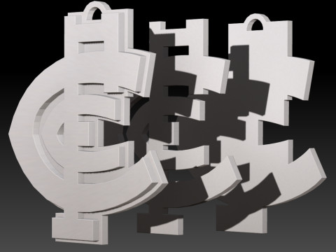 AFL Carlton keychain badge printable and renderable Model do druku 3D