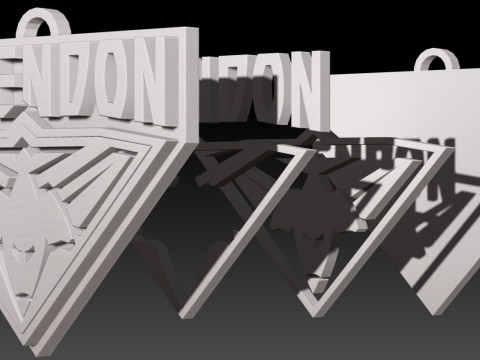 AFL Essendon keychain badge printable and renderable 3D 打印模型