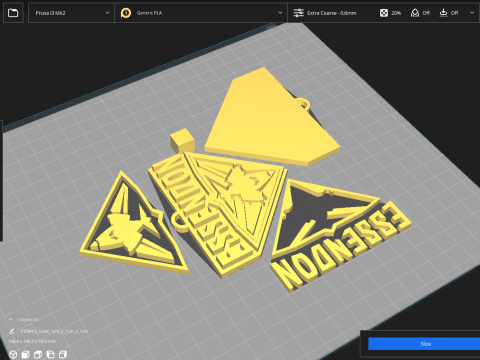 AFL Essendon keychain badge printable and renderable 3D 打印模型