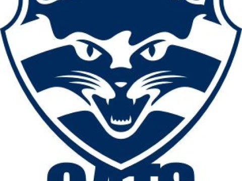 AFL Geelong keychain badge printable and renderable 3D Print Model
