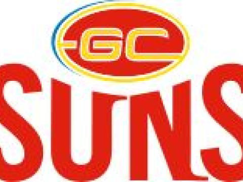 AFL Gold Coast Sun keychain badge printable and renderable Modello di stampa 3D