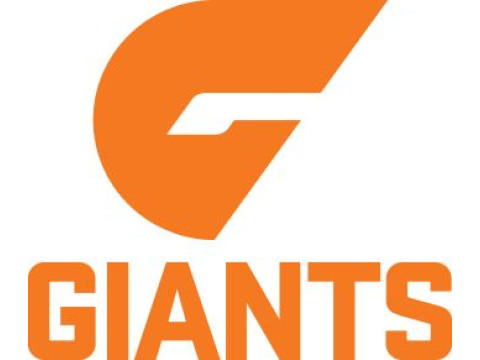 AFL GWS Giants keychain badge printable and renderable 3Dプリントモデル