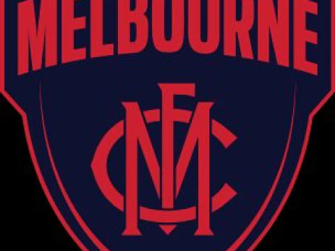 AFL Melbourne keychain badge printable and renderable 3D Print Model