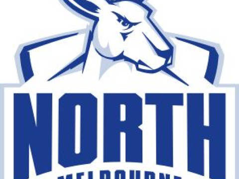 AFL North Melbourne keychain badge printable and renderable Model Cetak 3D