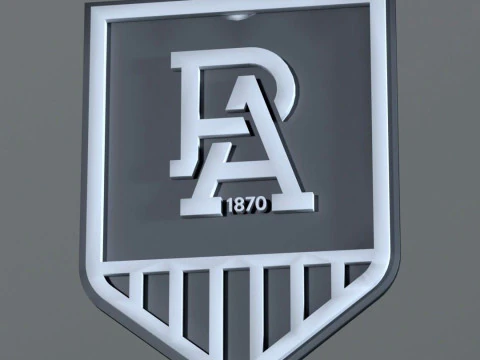 AFL Port keychain badge printable and renderable 3D Print Model
