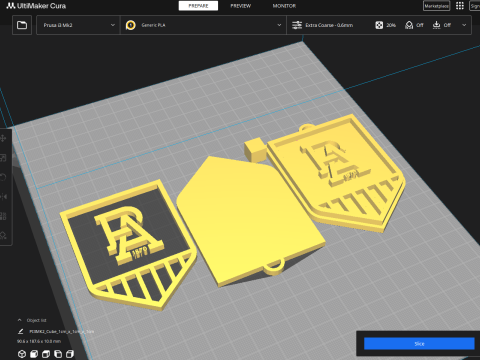 AFL Port keychain badge printable and renderable 3D Принт Модель