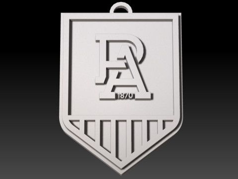 AFL Port keychain badge printable and renderable 3D Принт Модель