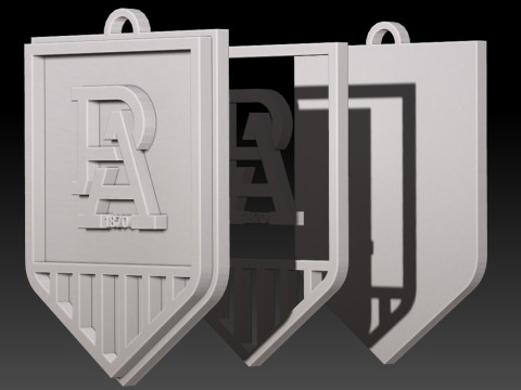 AFL Port keychain badge printable and renderable 3D Принт Модель