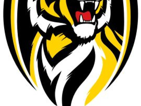 AFL Richmond Tigers keychain badge printable and renderable 3D प्रिंट मॉडल