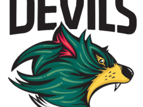 AFL Tasmania Devils keychain badge printable and renderable Modello di stampa 3D