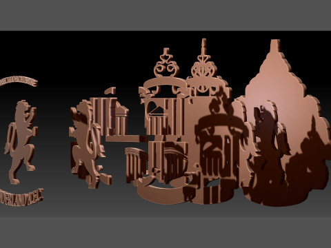 Premier League Sunderland keychain badge printable and renderable Modelo de Impressão 3D