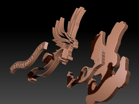 Premier League Crystal Palace keychain badge printable and renderable 3D Print Model
