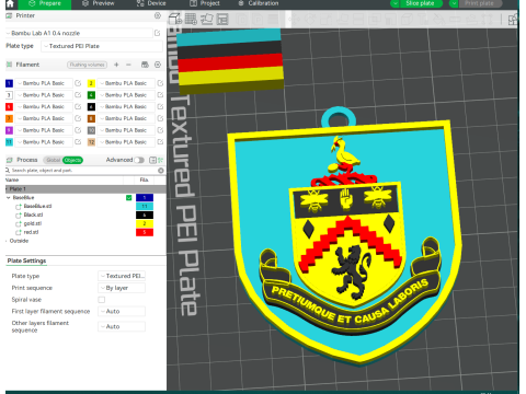 Premier League Burnley keychain badge printable and renderable 3D Print Model