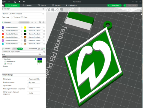 Bundesliga Werder Bremen keychain badge shield Modèles 3D en vedette