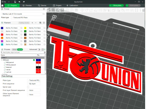 Бундесліга Союз Берлін брелок значок щит 3D Принт Модель