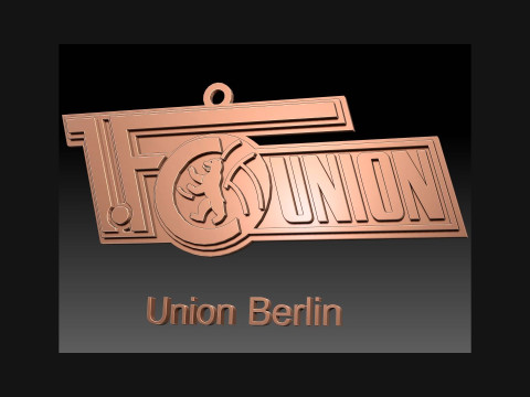 Bundesliga Union Berlin keychain badge shield 3D 프린트 모델