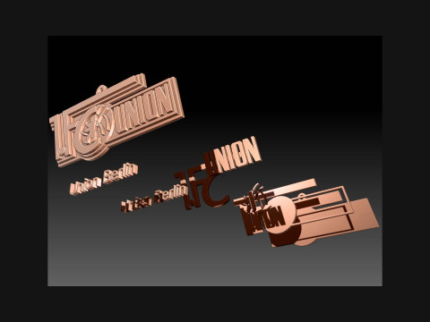 Bundesliga Union Berlin keychain badge shield 3D 프린트 모델