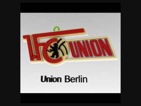Bundesliga Union Berlin keychain badge shield 3D 프린트 모델