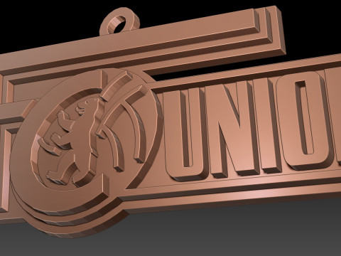 Bundesliga Union Berlin keychain badge shield 3D 프린트 모델