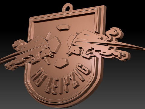 Bundesliga RB Leipzig keychain badge shield 3D प्रिंट मॉडल