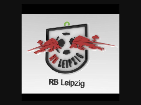 Bundesliga RB Leipzig keychain badge shield 3D प्रिंट मॉडल