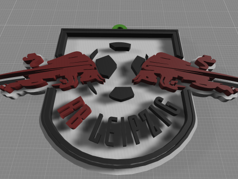 Bundesliga RB Leipzig keychain badge shield 3D प्रिंट मॉडल