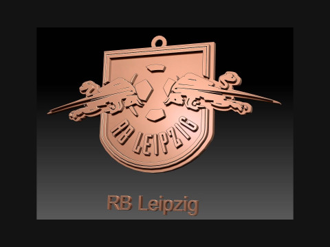 Bundesliga RB Leipzig keychain badge shield 3D प्रिंट मॉडल