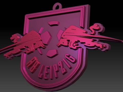 Bundesliga RB Leipzig keychain badge shield 3D प्रिंट मॉडल