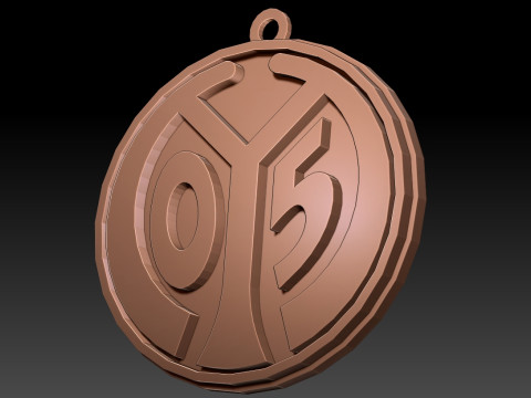 Bundesliga Mainz 05 keychain badge shield 3D Print Model