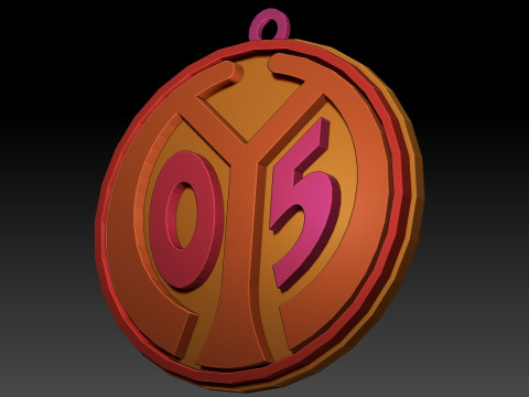 Bundesliga Mainz 05 keychain badge shield 3D Print Model