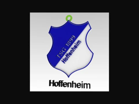 Bundesliga Hoffenheim 1899 keychain badge shield 3D Print Model