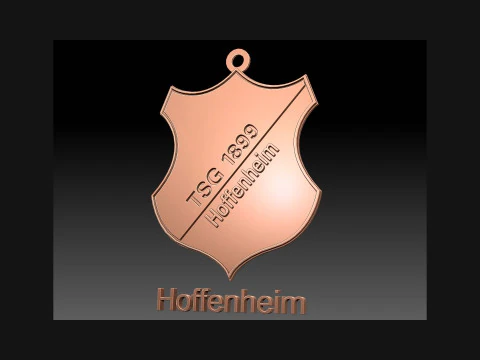 Bundesliga Hoffenheim 1899 keychain badge shield 3D Print Model