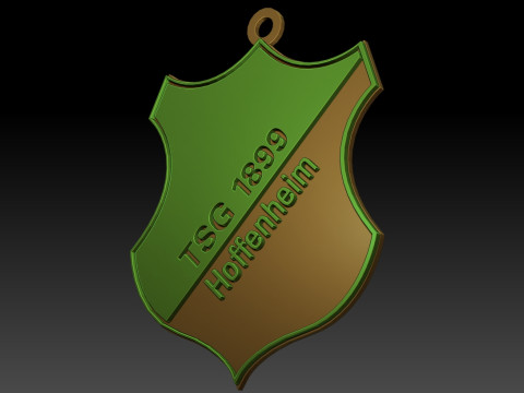 Bundesliga Hoffenheim 1899 keychain badge shield 3D Принт Модель