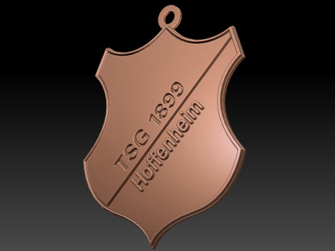 Bundesliga Hoffenheim 1899 keychain badge shield 3D Принт Модель