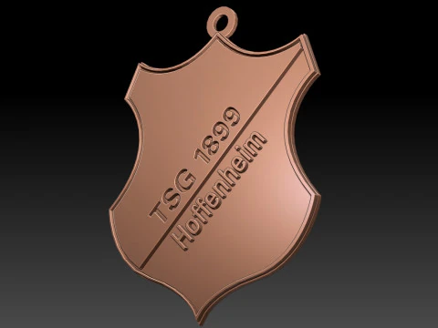 Bundesliga Hoffenheim 1899 keychain badge shield 3D Print Model