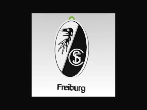 Bundesliga Freiburg keychain badge shield 3D Print Model