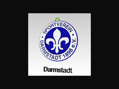 Bundesliga Darmstadt 98 keychain badge shield 3D प्रिंट मॉडल