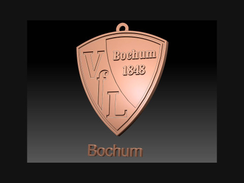 Bundesliga Bochum keychain badge shield Modello di stampa 3D